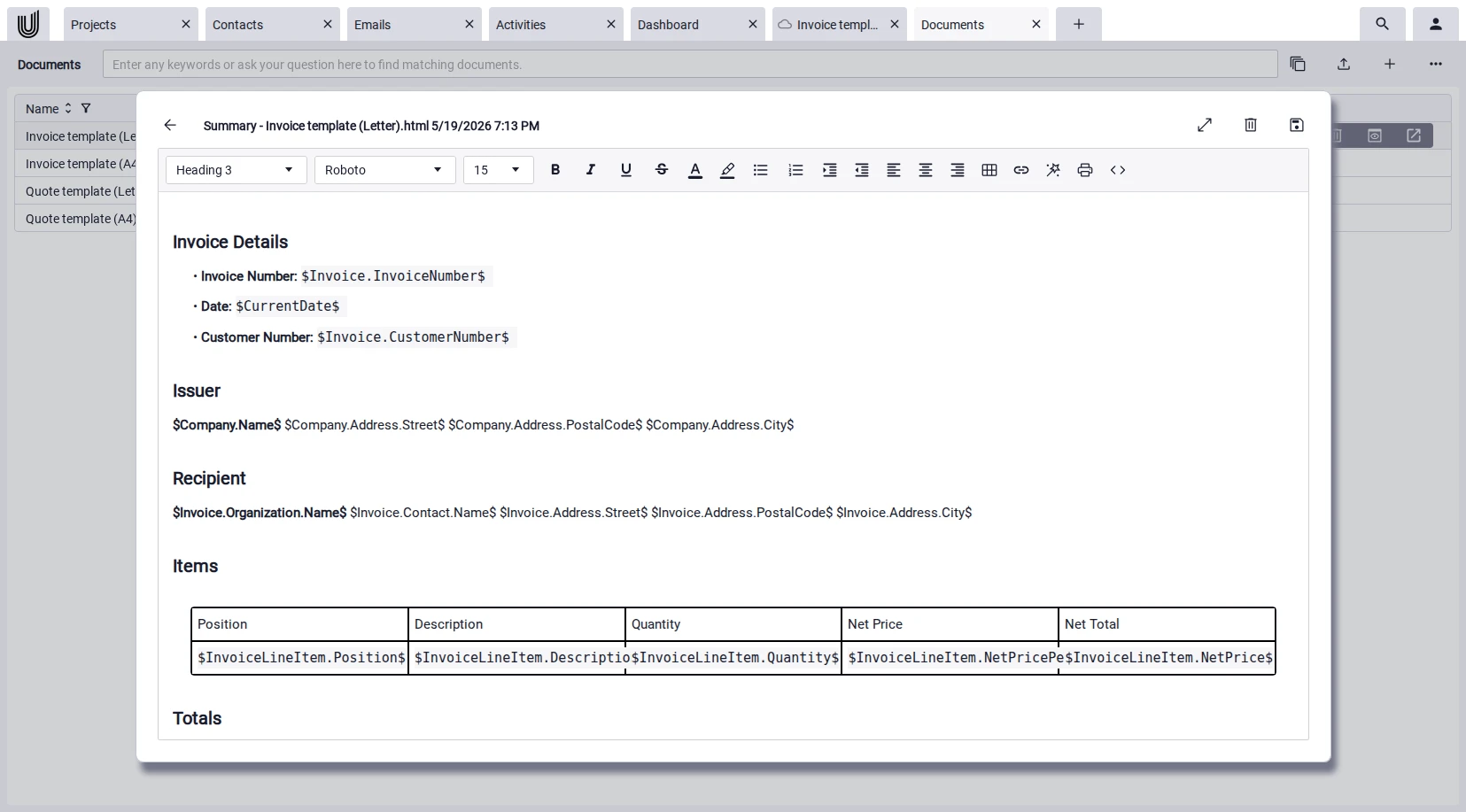 Automatic AI summary as a feature of AI project management software.