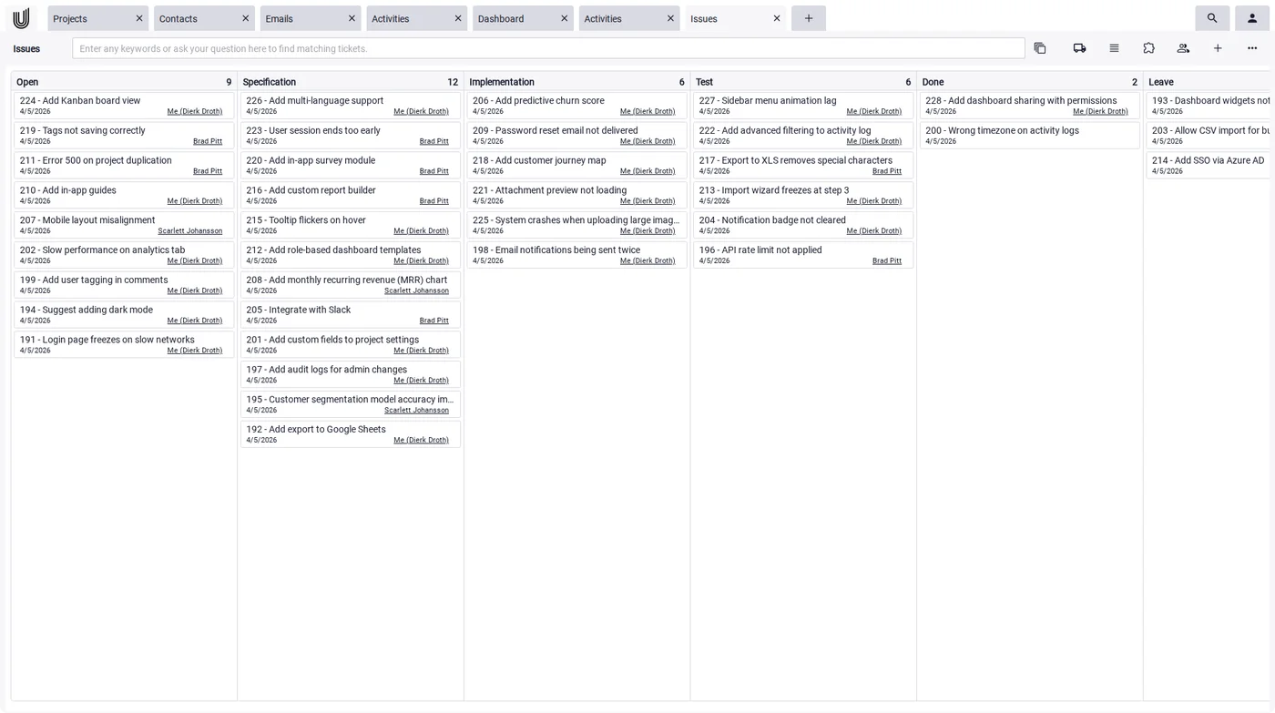 Kanban Board in Unusual Suite.